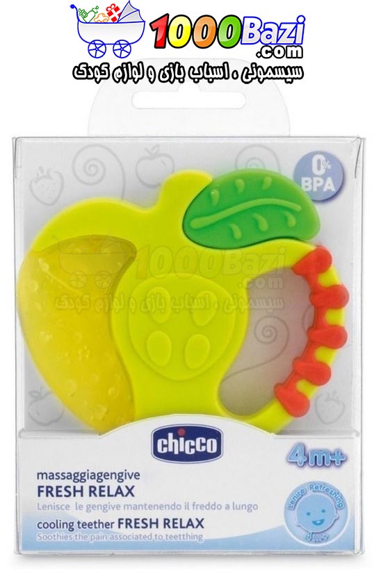 دندانگیر مایع خنک کننده طرح سیب و توت فرنگی Chicco